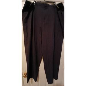 Men's Milano Moda Black Slacks. Size 48wx32L. $40
